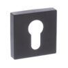 Forme Euro Escutcheons on Minimal Square Rose - Matt Black