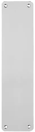 Eurospec Plain Stainless Steel Finger Plates, Polished Or Satin Finish (Multiple Sizes)