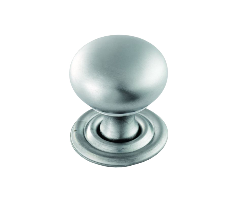 Fingertip Hollow Victorian Cupboard Knob, Satin Chrome