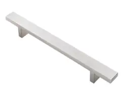 Fingertip Rectangular Section T-Bar Cabinet Pull Handles (128Mm, 160Mm Or 224Mm C/C), Stainless Steel