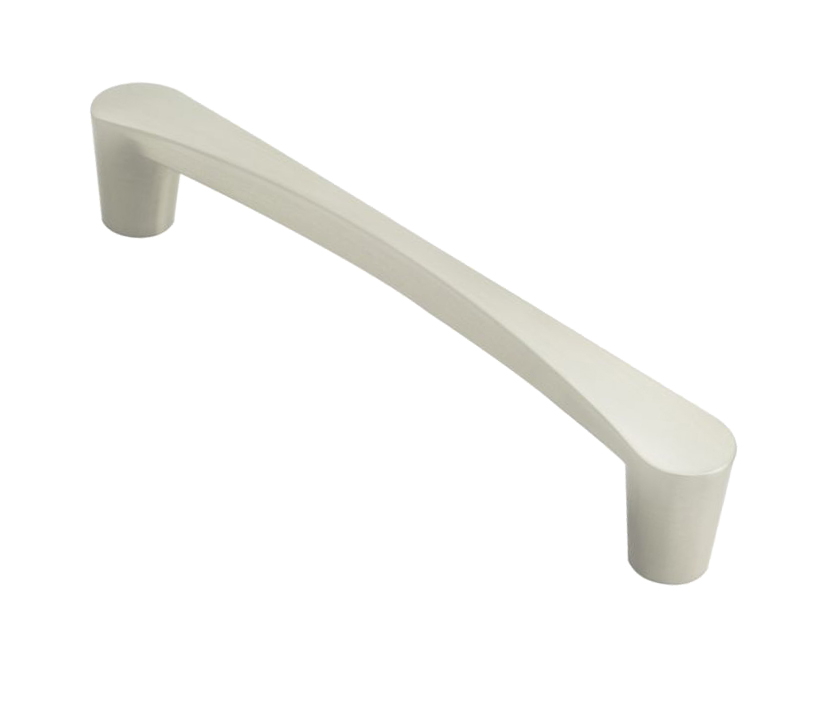 Fingertip Venturi D Cabinet Pull Handles (128Mm Or 160Mm C/C), Satin Nickel