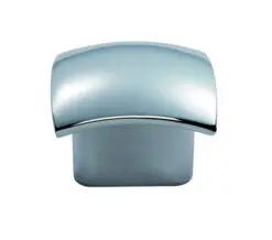 Fingertip Helio Cupboard Knob, Polished Chrome