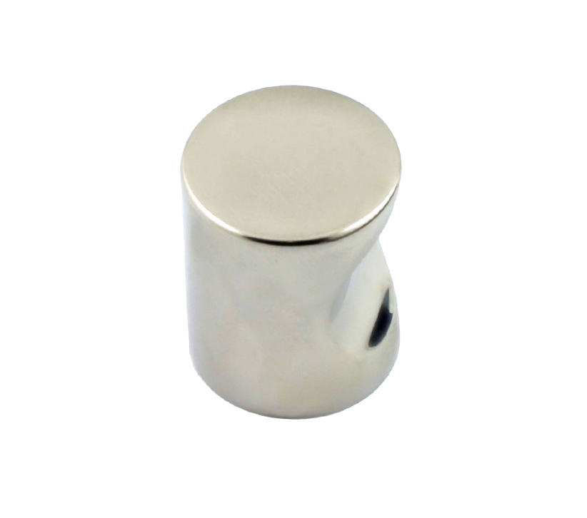 Fingertip Stainless Steel Cylindrical Cupboard Knob, Polished Stainless Steel