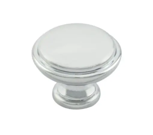 Fingertip Shaker Style Cupboard Knob, Polished Chrome