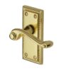 Heritage Brass Georgian Short Polished Brass Door Handles(Sold In Pairs)