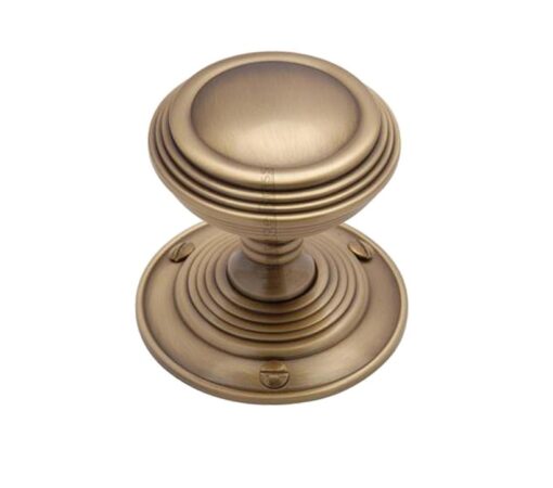 Heritage Brass Goodrich Mortice Door Knobs, Antique Brass (Sold In Pairs)