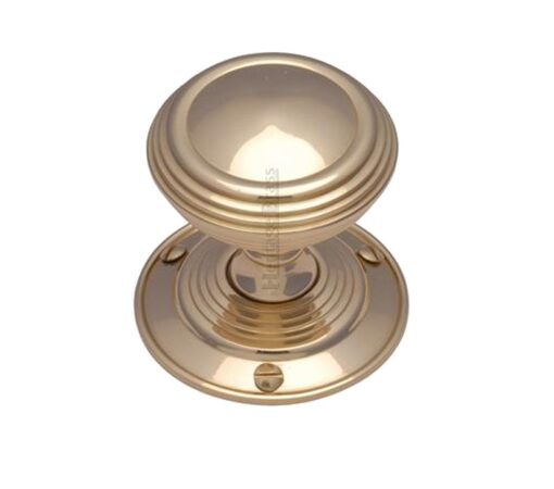 Heritage Brass Goodrich Mortice Door Knobs, Polished Brass (Sold In Pairs)