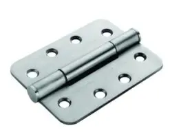 Carlisle Brass H3N1207/14SSS/R Ce14 100 X 75 X 3mm Concealed Bearing Triple Knuckle Hinge – Radius – Pair