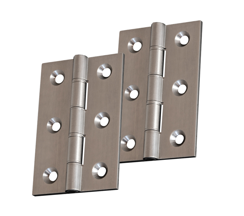 3 Or 4 Inch Double Washered Hinges, Matt Bronze (Sold In Pairs)