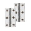 Heritage Brass Extruded Brass Cabinet Hinges (Various Sizes), Polished Chrome (Sold In Pairs)