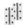 Heritage Brass Extruded Brass Cabinet Hinges (Various Sizes), Satin Chrome (Sold In Pairs)