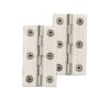 Heritage Brass Extruded Brass Cabinet Hinges (2.5 Inch Or 3 Inch), Satin Nickel (Sold In Pairs)