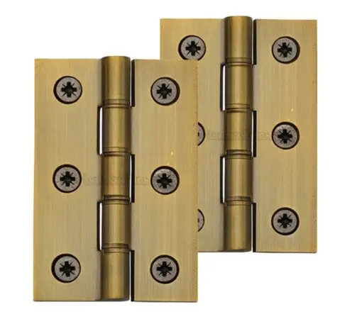 Heritage Brass 3 Inch Heavier Duty Double Phosphor Washered Butt Hinges, Antique Brass (Sold In Pairs)