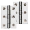 Heritage Brass 3 Inch Heavier Duty Double Phosphor Washered Butt Hinges, Polished Chrome (Sold In Pairs)