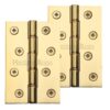 Heritage Brass 4" X 2 5/8" Heavier Duty Double Phosphor Washered Butt Hinges, Polished Brass - (Sold In Pairs)