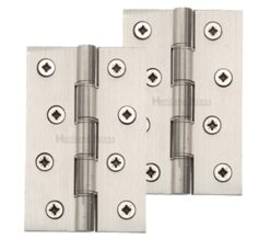 Heritage Brass 4" X 2 5/8" Heavier Duty Double Phosphor Washered Butt Hinges, Satin Nickel - (Sold In Pairs)