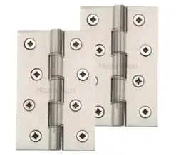 Heritage Brass 4" X 2 5/8" Heavier Duty Double Phosphor Washered Butt Hinges, Satin Nickel - (Sold In Pairs)