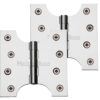 Heritage Brass 4 Inch Parliament Hinges, Polished Chrome (Sold In Pairs)