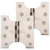 Heritage Brass 4 Inch Parliament Hinges, Satin Nickel (Sold In Pairs)