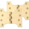 Heritage Brass 5 Inch Parliament Hinges, Satin Brass (Sold In Pairs)