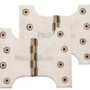 Heritage Brass 5 Inch Parliament Hinges, Satin Nickel (Sold In Pairs)