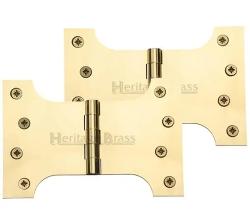Heritage Brass 6 Inch Parliament Hinges, Polished Brass (Sold In Pairs)