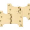 Heritage Brass 6 Inch Parliament Hinges, Satin Brass (Sold In Pairs)