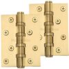 Heritage Brass 4" X 3" Ball Bearing (Steel Pin) Hinges, Satin Brass - (Sold In Pairs)