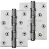 Heritage Brass 4" X 3" Ball Bearing (Steel Pin) Hinges, Satin Chrome - (Sold In Pairs)