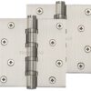 Heritage Brass 4" X 4" Ball Bearing (Steel Pin) Hinges, Satin Nickel - (Sold In Pairs)