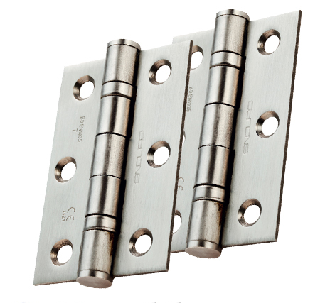 Eurospec 3 Inch Fire Rated Grade 7 Ce Bearing Hinges, Polished, Satin, Pvd Brass Or Black Finish (Sold In Pairs)