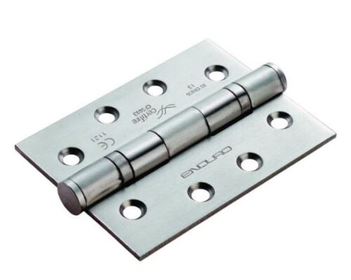 Eurospec HIN1433P/13SSS/3P Eurospec 102 X 76 X 3mm Ball Bearing Hinge - Grade 13 Satin Stainless Steel