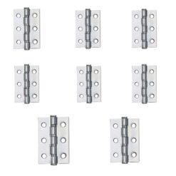 Ball Bearing Hinges -72x50x2 - Polished Chrome Finish