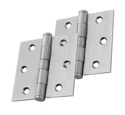 Eurospec 3 Inch Stainless Steel Plain Butt Hinges, Polished Or Satin Stainless Steel Finish (Sold In Pairs)
