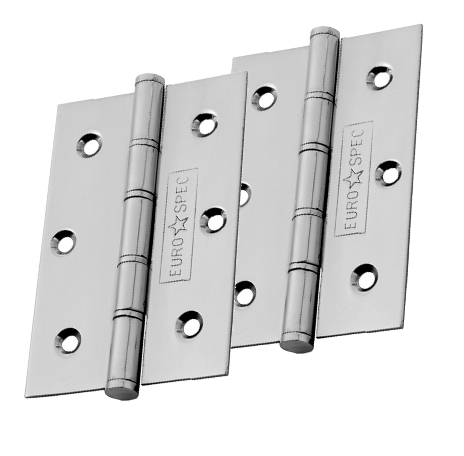 Eurospec 3 Inch Stainless Steel Washered Hinges, Polished Or Satin Stainless Steel Finish (Sold In Pairs)