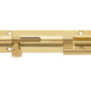 Cranked Brass Barrel Bolt (Various Sizes), Polished Brass