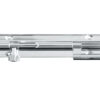 Cranked Brass Barrel Bolt (Various Sizes), Polished Chrome