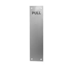 Frelan Hardware Engraved Pull Fingerplate (305Mm X 75Mm), Satin Aluminium