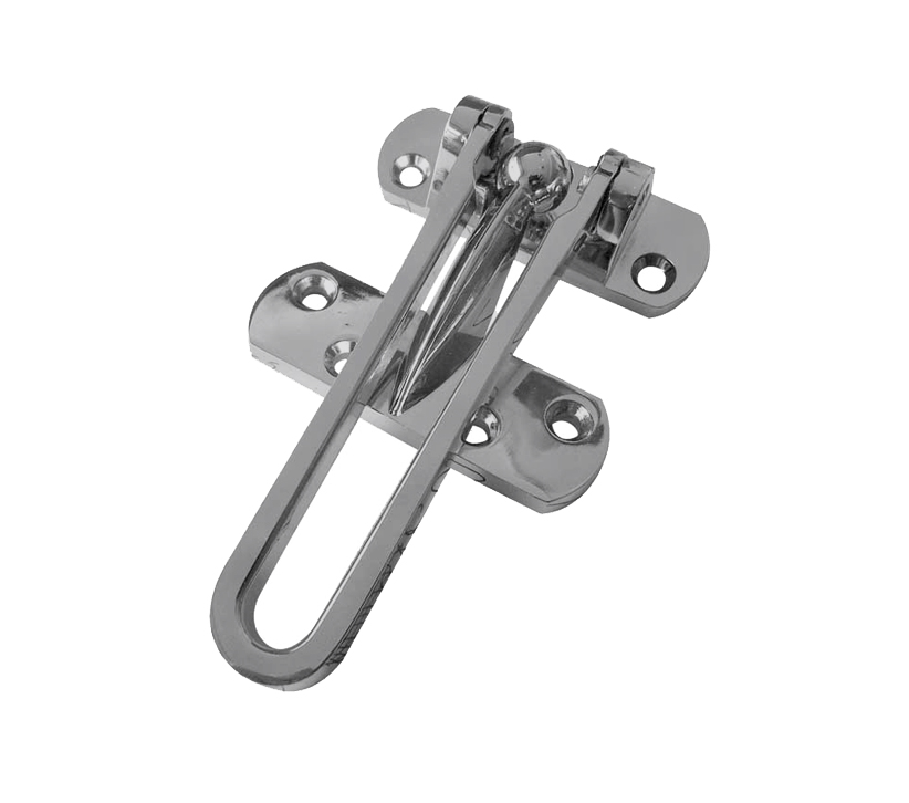 Frelan Hardware Security Door Guard, Satin Chrome