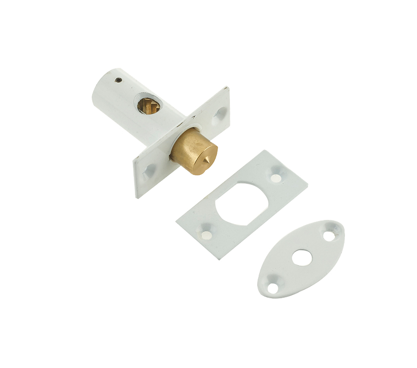 Frelan Hardware Mortice Rack Bolt (14Mm Backset), White