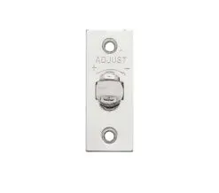 Frelan Hardware Adjustable Rollerbolt Catch With Nylon Roller, Polished Chrome