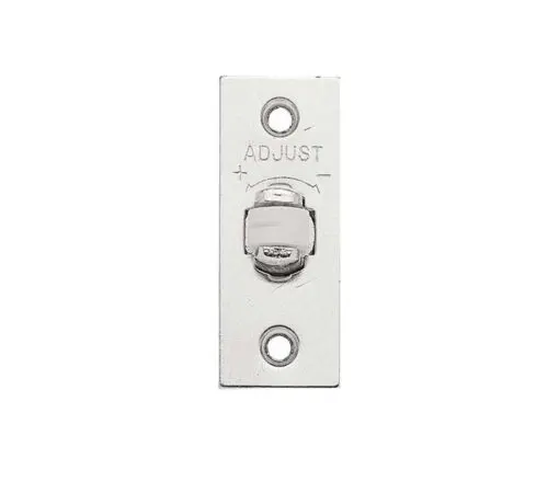 Frelan Hardware Adjustable Rollerbolt Catch With Nylon Roller, Polished Chrome