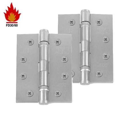 Frelan Hardware 4 Inch Ball Bearing Hinges, Satin Chrome