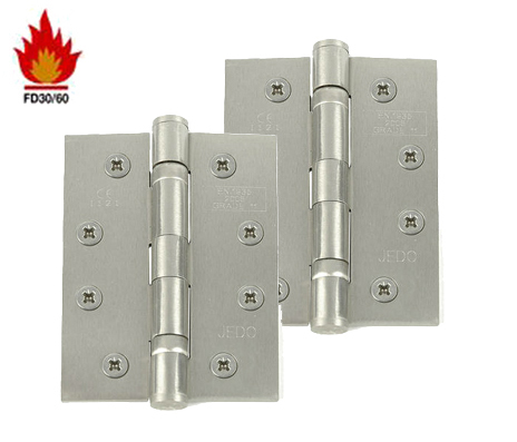 Frelan Hardware 4 Inch Ball Bearing Hinges, Satin Nickel