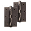 Frelan Hardware 3 Inch Ball Bearing Hinges, Bronze (Sold In Pairs)