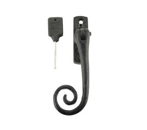 Left Or Right Handed Locking Espagnolette Casement Fastener, Black Antique