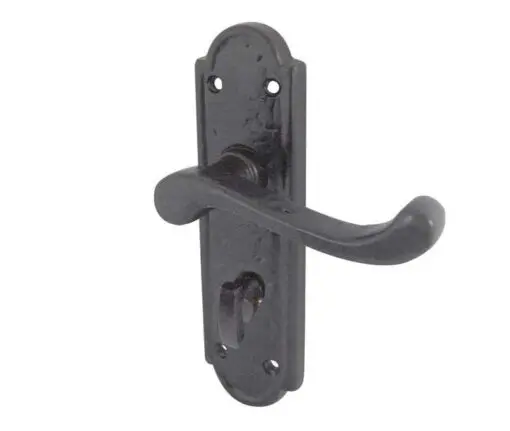 Turnberry Door Handle - 100x75mm - Black Antique Finish