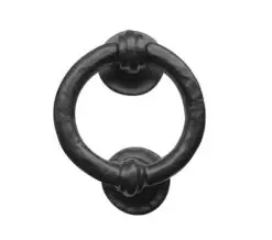 Frelan Hardware Ring Knocker (95Mm Diameter), Black Antique