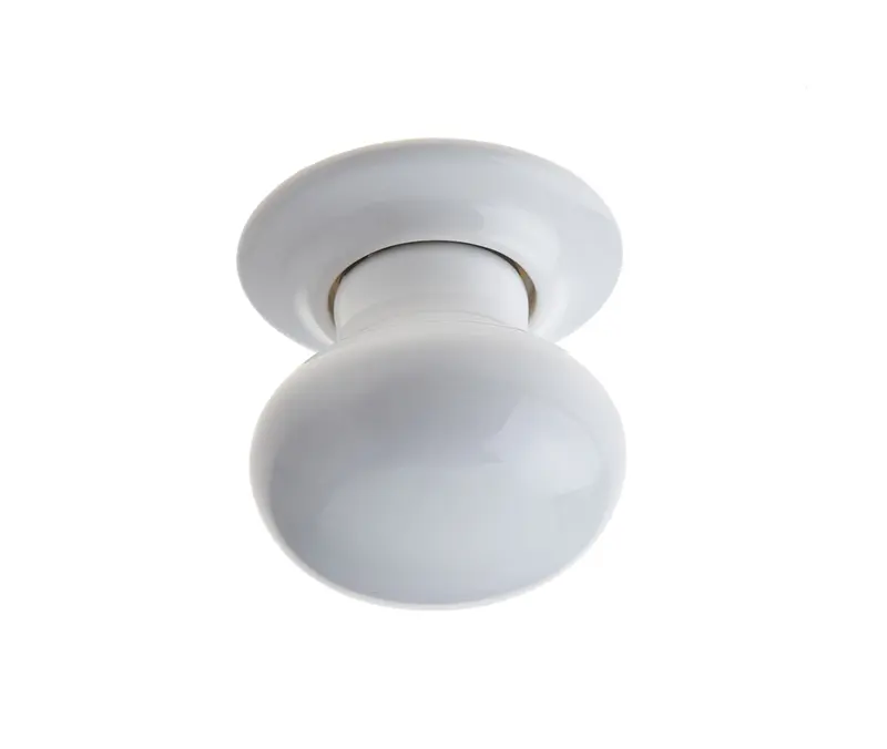 Porcelain Mortice Door Knob White