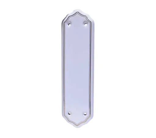 Frelan Hardware Porcelain Fingerplate (280Mm X 78Mm), Goldline White